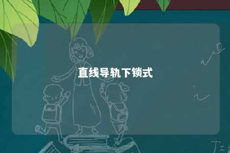 直线导轨下锁式 
